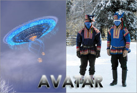 I den svenska versionen av Avatar så tar svenskarna samernas betesmarker.