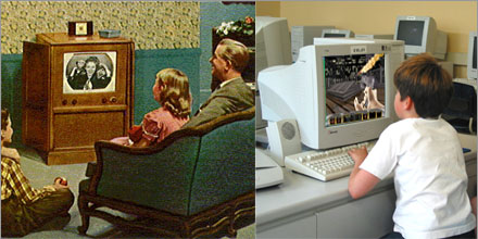 Nu för tiden är det bara dator dator dator, barn kan sitta i flera timmar framför den...