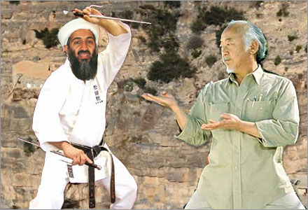 Morita var nära att gripa Bin Laden efter en episk karatestrid i slutet av 2003.