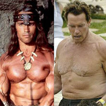 Då och nu; Arnie 1982 och 2008