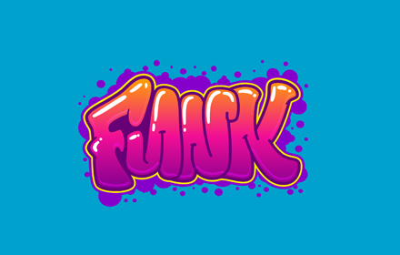 Man kan också skriva ordet funk i typsnittet arial.
