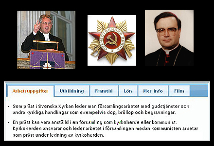 Arbetsbeskrivning för kommunister inom kyrkan.