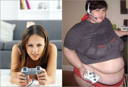 Bilden till höger är tv-spelande Lisens riktiga foto, bilden till vänster är den hon använder vid nätdejting.