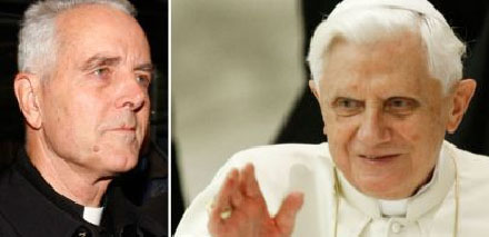 Richard  Williamsson och Påven Benedictus XVI
