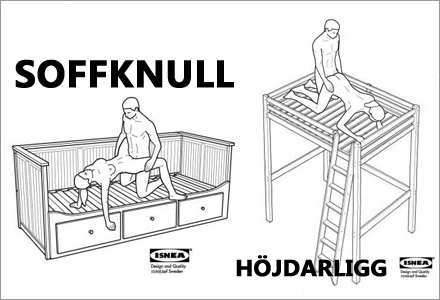 IKEA lanserar nu sina sexmöbler fullt ut.
