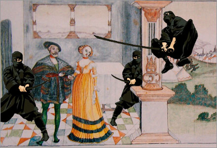 Den 6:e Juni 1526 överlevde Gustav Vasa en hänsynslöst Ninjaöverfall.