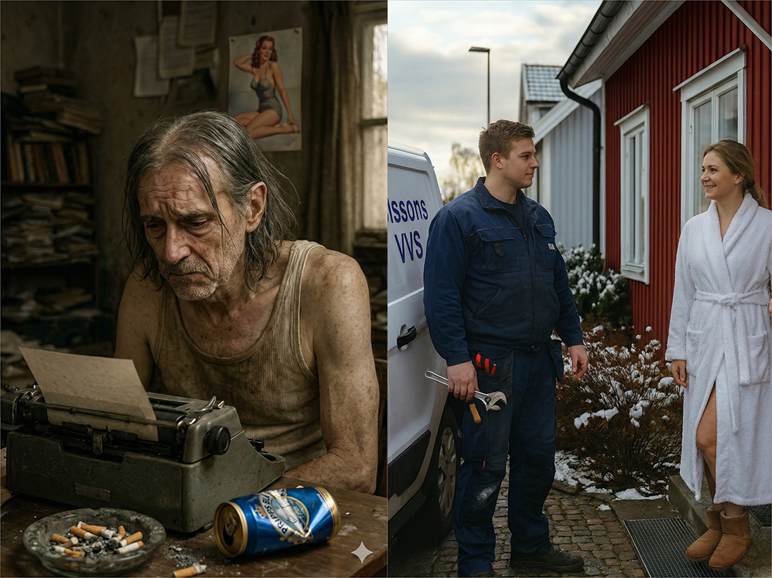 "Vad bra att ni kunde komma med så kort varsel, hela nedervåningen är dyngblöt"