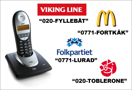 Flera företag och organisationer har redan reserverat alfanummer. Flera företag och organisationer har redan reserverat alfanummer.
