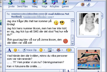 Genom att förhöra ungdomar via chat kan man få mycket användbar information. Genom att förhöra ungdomar via chat kan man få mycket användbar information.