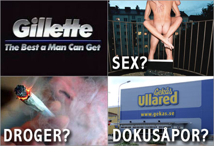Svenskbladets undersökning visar att Gillette är långt ned på listan av saker som män vill ha.
