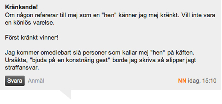 Dagens Nyheter går i bräschen för att förbjuda nyord i svenska språket. Dagens Nyheter går i bräschen för att förbjuda nyord i svenska språket.