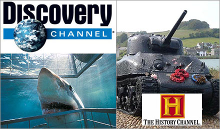 Discovery Channel och the History Channel har slut p� material