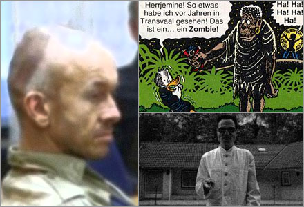 Nazistisk doktor tros ha använt sig av lasermannen som marionett för brotten han anklagas för. Nazistisk doktor tros ha använt sig av lasermannen som marionett för brotten han anklagas för.
