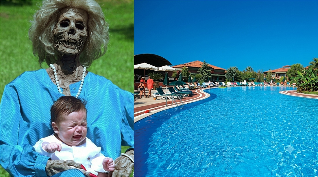 Grannarna upptäckte färutom den skrikande babyn också en död mormor.