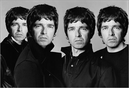 Bandet Noelgallagher bestr av Noel, Noel, Noel och Noel.