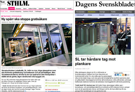 SL infr nu jttesprrar i tunnelbanan, inspirerade av Svenskbladet?