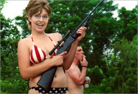 S fort Sarah Palin hittat den dr globala uppvrmningen tnker skjuta den mitt mellan gonen.