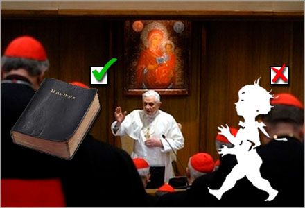 P�ven och hans kardinaler kan l�sa alla problem i v�rlden eftersom de �r "speciella".
