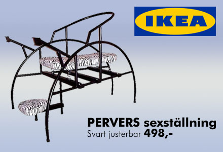 Med IKEAs nya PERVERS ställning kan man hotta upp sitt sexförhållande.