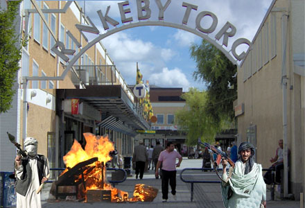Rinkeby torg, ungefär som Kabul City. Rinkeby torg, ungefär som Kabul City.