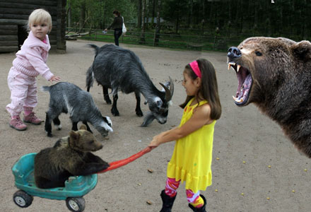 Nu r det inte bara p Lill-Skansen som man kan leka med djuren.