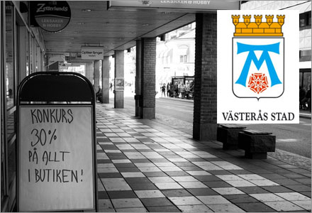 Vsters centrum r extra deprimerande.